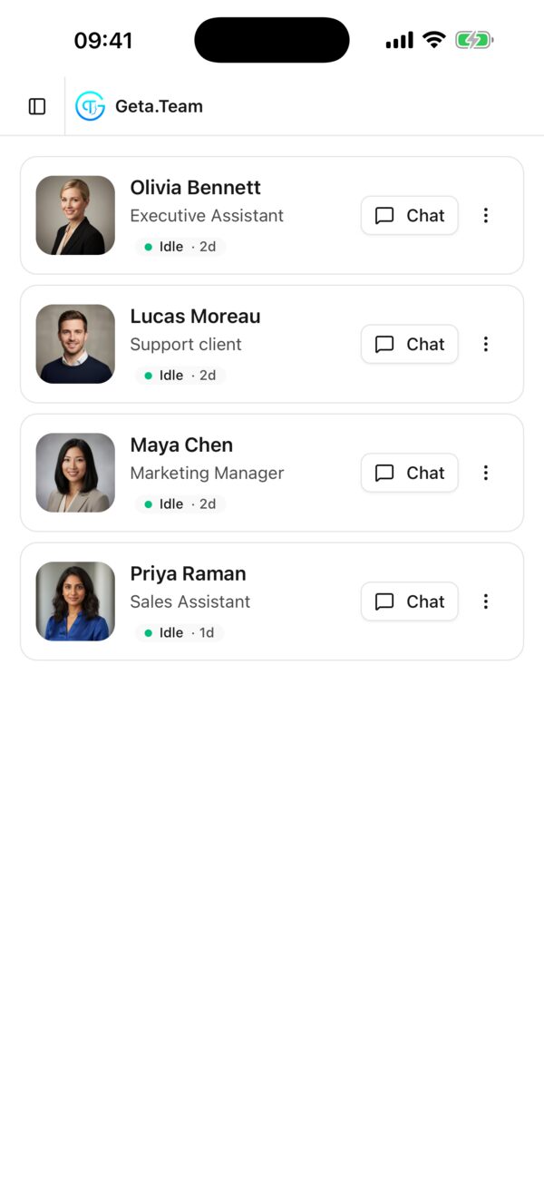 Your whole team, one tap away