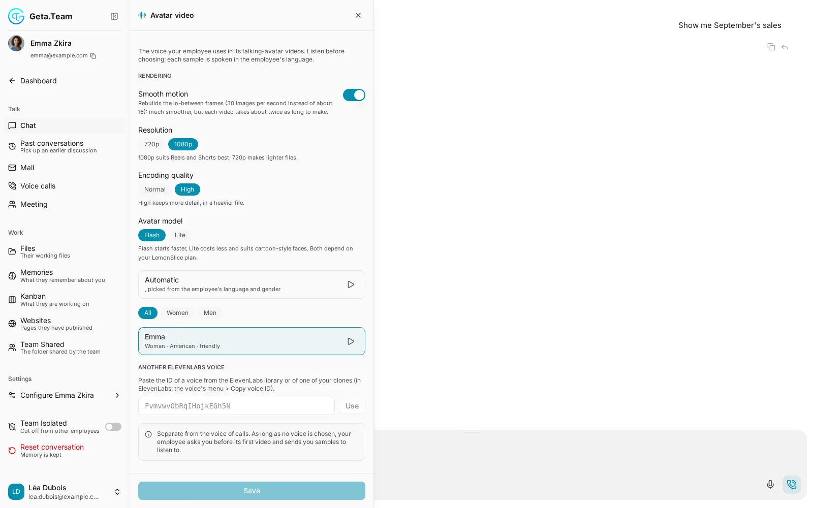 A real Geta.Team video call · Its video voice