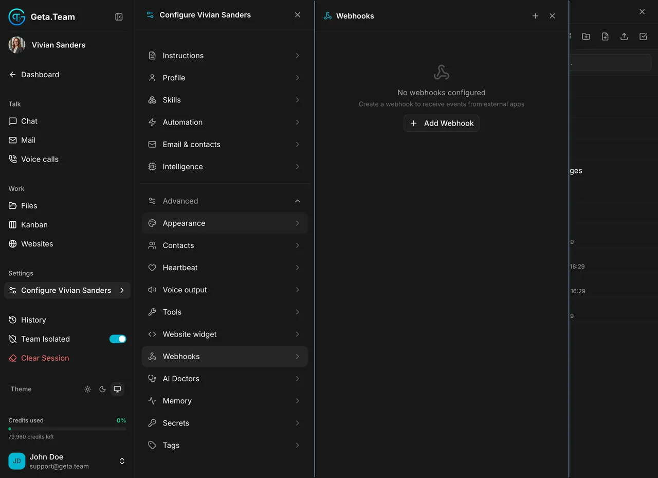 Capture : Webhooks